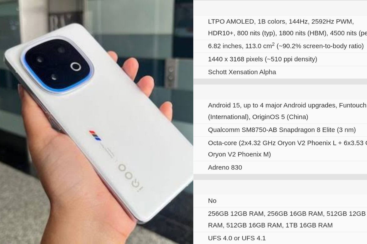 iQOO 13 smartphone with Snapdragon 8 Gen 3, 144Hz display, and advanced cooling for gaming